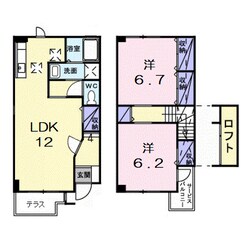 ソレイユＭⅡの物件間取画像